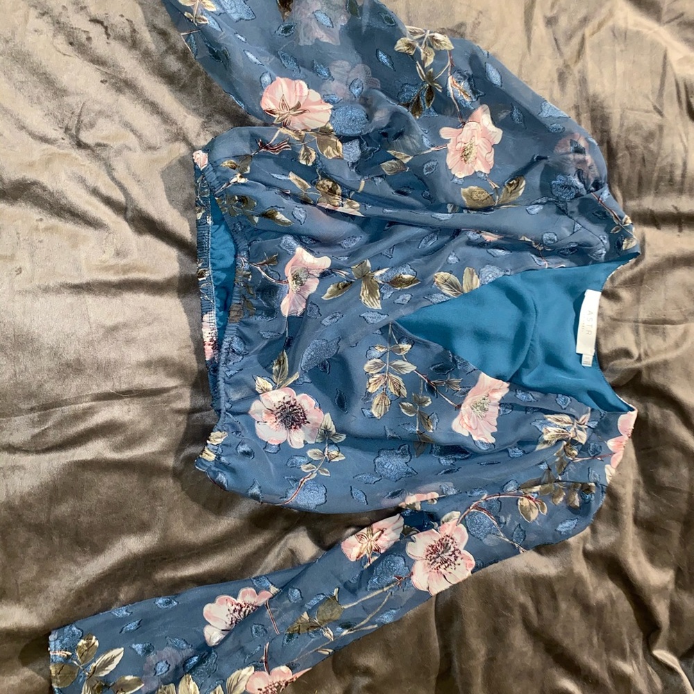 cropped and sinched blouse